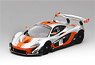 McLaren P1-GTR #13 2015 Silver/Orange (Diecast Car)