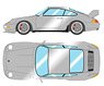 Porsche 911 (993) Carrera RS 1995 (Japan Specification) Silver (Diecast Car)