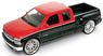 1999 Chevrolet Silverado Extended Cab Sport Side Box Lowrider (Red) (Diecast Car)