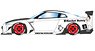 Rocket Bunny R35 GT-R White/Carbon Bonnet Carbon Roof (Diecast Car)