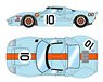 `Gulf Racing J.W.Automotive` LM 24h 1968 Winner No.10 (Diecast Car)