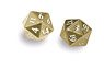 Heavy Metal D20-Dice Set Gold-WN (2 Pieces) (Card Supplies)