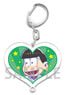 Osomatsu-san Heart Type Acrylic Key Ring Choromatsu (Anime Toy)