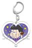 Osomatsu-san Heart Type Acrylic Key Ring Ichimatsu (Anime Toy)