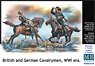British and German Cavalrymen, WWI era (Plastic model)