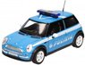 Mini Cooper Polozia (Light Blue / White) Patrol Car (Diecast Car)