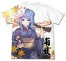 Kantai Collection Yukata Urakaze Full Graphic T-shirt White S (Anime Toy)