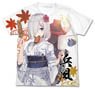 Kantai Collection Yukata Hamakaze Full Graphic T-shirt White S (Anime Toy)