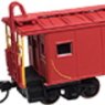Cupola Caboose N&W #518553 (Red/White) (Model Train)