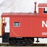 Cupola Caboose NS #555048 (Red/White) (Model Train)