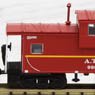 Extended Vision Caboose Santa Fe Road #999539 (Red/Yellow) (Model Train)