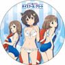 High School Fleet Big Can Badge Mikan & Homare & Akane (Anime Toy)