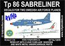 Tp86 Sabreliner [Swedish Air Force] (2 Type Decal) (Plastic model)