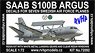 SAAB S100H Argus [Swedish Air Force]  (7 Type Decal) (Plastic model)