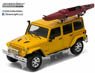 2016 Jeep Wrangler Unlimited - Metallic Yellow with Winch, Snorkel and Kayak (Diecast Car)