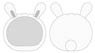 Steamed Bun Nigi Nigi Mascot Kigurumi Case Rabbit White (Anime Toy)