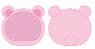 Steamed Bun Nigi Nigi Mascot Kigurumi Case Bear Pink (Anime Toy)