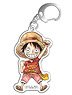 One Piece x Kumamon Acrylic Key Ring A (Luffy) (Anime Toy)
