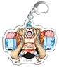One Piece x Kumamon Acrylic Key Ring H (Franky) (Anime Toy)