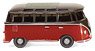 (HO) VW T1 Samba Bus Brown/ Red (Model Train)