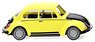(HO) VW Beetle 1303 `Gelb-Schwarzer Renner` (Yellow/ Black Race Car) (VW Kafer 1303) (Model Train)