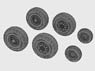 Wheel Set for C-130 (for Italeri) (Plastic model)