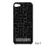 [Drifters] iPhoneCase Black Brush Character Pattern iPhone7 (Anime Toy)