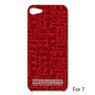 [Drifters] iPhoneCase Red Brush Character Pattern iPhone7 (Anime Toy)