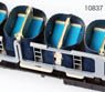1/80(HO) Curtain Parts for 2 Steps Second Class Sleeper (for 2-Car) Kato/Tomix JNR Interior Blue (Model Train)