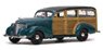 シボレー ウッディ ステーションワゴン 1939 ヨセミテ グリーン (ミニカー)