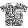 [Drifters] T-shirt Brush Character Pattern White L (Anime Toy)