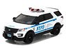 2016 Ford Interceptor Utility New York City Police Dept with NYPD Squad Number Decal Sheet (Diecast Car)
