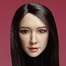 1/6 Figure Head /Asian Female Brunette Hair Long Straight SDH003-A (Fashion Doll)