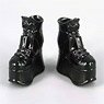 ZY-Toys 1/6 Women`s Platform Shoe B (Black) (ZY16-25B) (Fashion Doll)