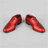 ZY-Toys 1/6 Men`s Dress Shoe D (Red) (ZY16-22D) (Fashion Doll)