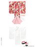AZO2 Footing Kimono Set -Kenran Karei- (Red) (Fashion Doll)