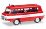 (TT) Barkas B 1000 Bus Fire Truck/German Red Cross (Model Train)