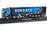 (HO) スカニア R TL カーテンキャンバス セミトレーラー `Konzack` (鉄道模型)
