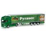 (HO) スカニア R TL 冷蔵セミトレーラー `SpeditionBrunner/Pyraser Brauerei` (鉄道模型)