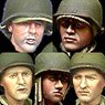 WWII US Infantry Head Set (Set of 5) (Plastic model)