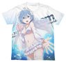 Re: Life in a Different World from Zero Wedding Rem Full Graphic T-shirt White S (Anime Toy)