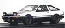 Toyota Sprinter Trueno (AE86) 3Door GT Apex White/Black (ミニカー)