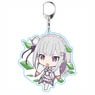 Re: Life in a Different World from Zero Petitcolle! Acrylic Key Ring Emilia B (Anime Toy)