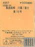 (N) 製造銘板 川重/富士 青15号 (鉄道模型)