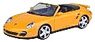 Porsche 911 Turbo Cabriolet Yellow (Diecast Car)