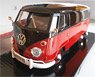 Volkswagen Type2 (T1) Delivery (Black/Red) (Diecast Car)