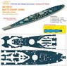 Ultara Slim Wooden Deck Series Battleship Iowa (Deck Blue Color) (for Tamiya 31616) (Plastic model)