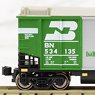 Bethgon Protein Gondola BN (Burlington Northern) #1 (8-Car Set) (Model Train)