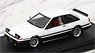 Toyota Sprinter Trueno (AE86) 2Dr GT Apex White/Black　 (ミニカー)