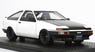 Toyota Sprinter Trueno(AE86) 3Dr GTV White (ミニカー)